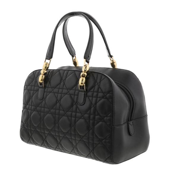 Dior Black Bag Leather Mini Christian  Boston - Picture 1 of 6